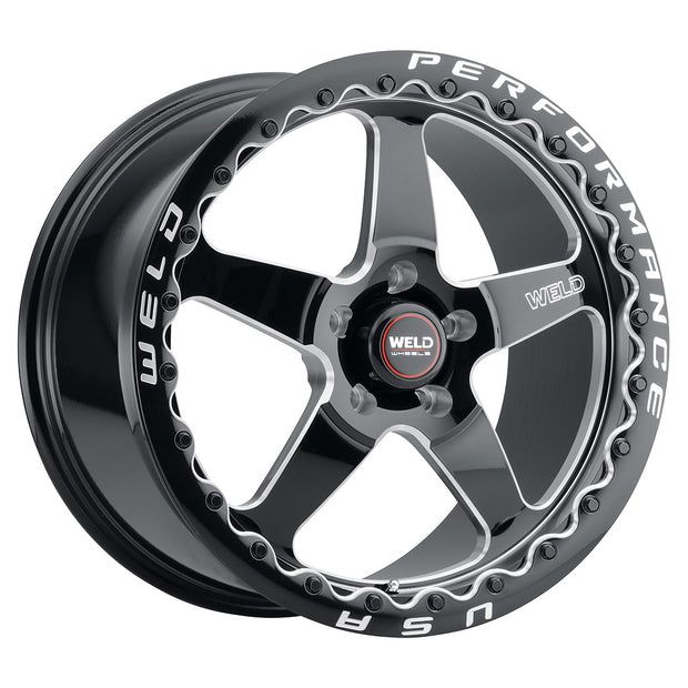 20x10.5 Ventura Bead Lock 5x127 Et38 Bs7.25 Gloss Blk Mil Dia 71.5 - S90400575P38