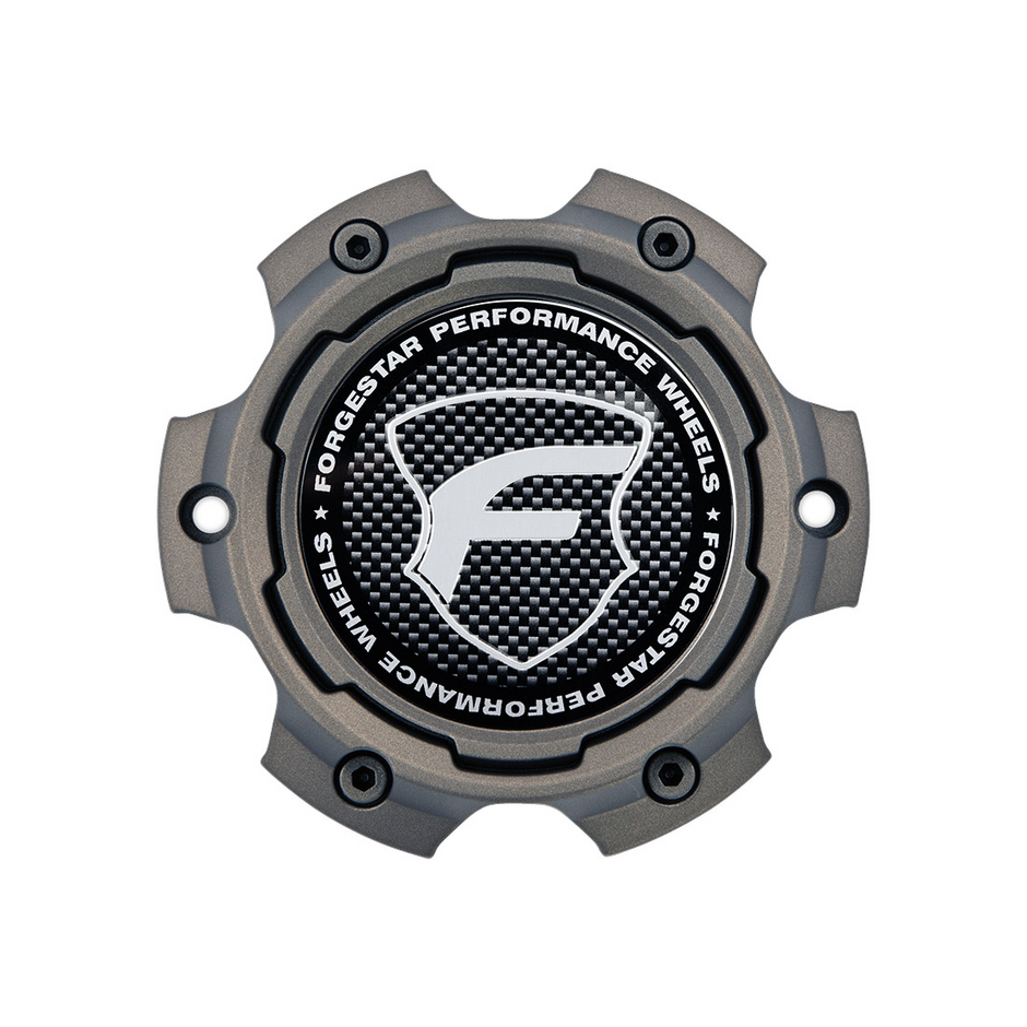 Forgestar 4.5" Bolt On SUV Cap Satin Bronze Base/Carbon Fiber Lens/CHR Logo - 10F3041SZGKC