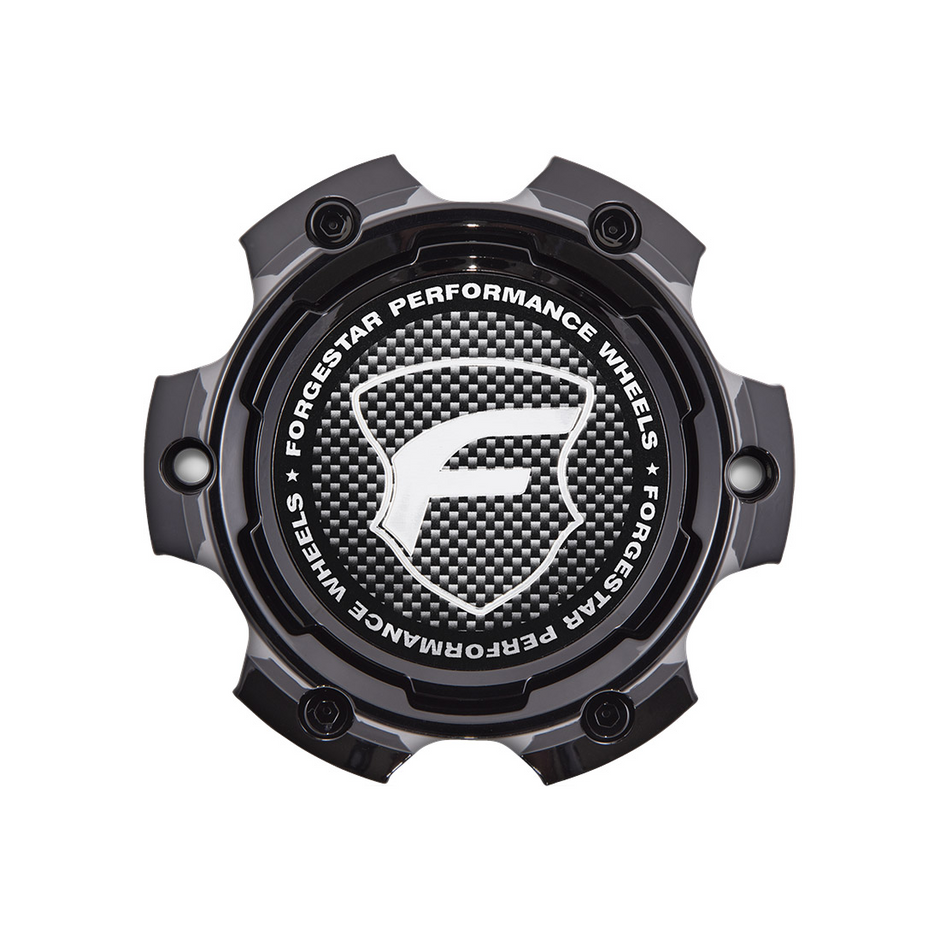 Forgestar 4.5" Bolt On SUV Cap Gloss Black Base/Carbon Fiber Lens/CHR Logo - 10F3041GBGKC